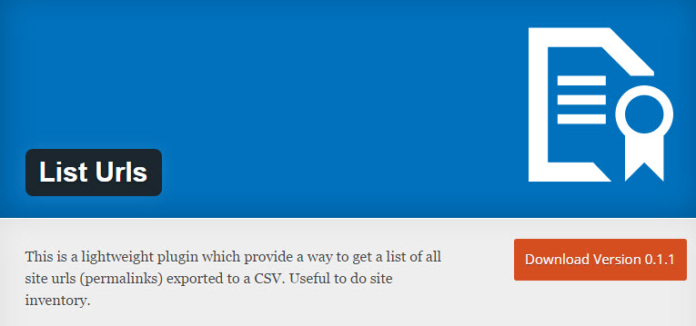 list wordpress urls
