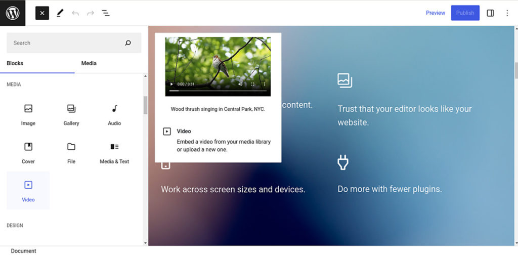 Adding Blocks to Your Site using the Block Editor
