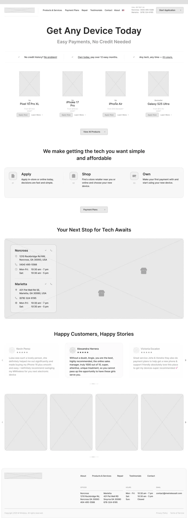 Home — Wireframe